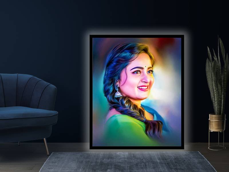Led Digital Oil Painting Digital painting , online canvas printing in
